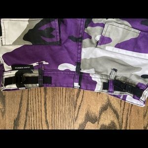 Purple camo pants!